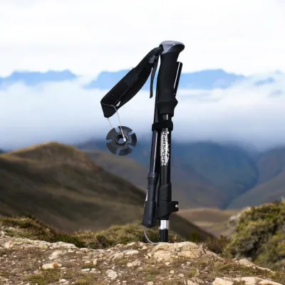 Tongkat Hiking 5 Section 130cm Foldable 36cm - TF13 TaffSPORT Trekking Pole