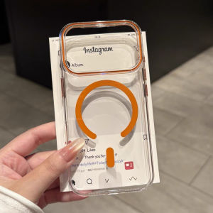 Transparent for Magsafe Hard PC Case for iPhone 15 16 17 Pro Max Plus Air 12 13 14 Magnetic Candy Color Clear Ultra Slim Cover