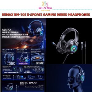 REMAX RM-705 WIRED GAMING HEADSET HEADPHONES