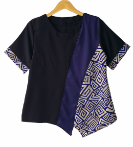 OS Ladies - Blouse Batik Wanita Kirei Atasan Jumbo Blus Cewek Combi Batik Model Baru