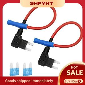 SHPYHT✨ 12V Add a Circuit Fuse Holder ATM Micro2 Mini Adapter for Car Truck Motorcycle Easy Extra Power Line Installation 2PCS