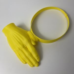 OWNNEW In 3D Tấm che nắng bằng lá cọ Tấm chắn nắng Có thể điều chỉnh Mũ chống nắng hình lòng bàn tay 3D Sáng tạo Bàn tay nhỏ Tấm che nắng hình bàn tay Ngoài trời