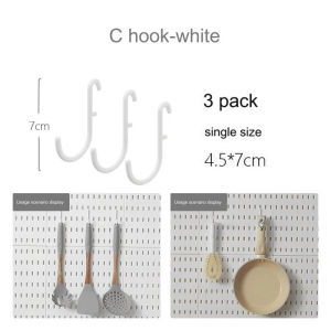 Display Decoration DIY White Nail Board Nail Board Wall Shelf Room Organizer Wall Storage Bracket