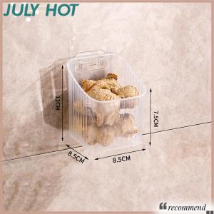 [JULYHOT] 1pcs Kitchen Garlic Ginger And Onion Transparent Storage Basket Wall-Hanging Small Wall-Mounted Storage Box Storage Rack
