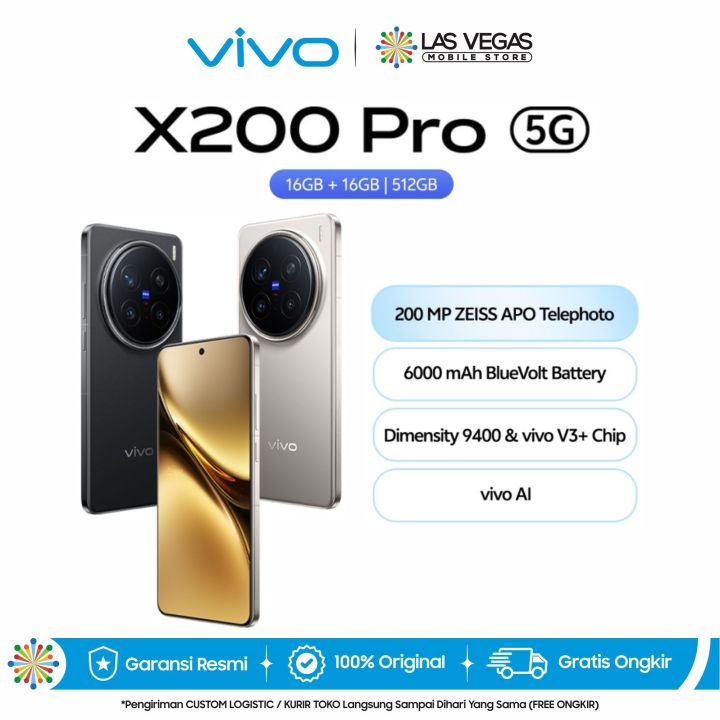 vivo X200 Pro 16/512GB - 200 MP ZEISS APO Telephoto Camera, Dimensity ...
