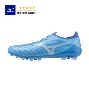 【100% Authentic 】Mizuno Morelia Neo IV Beta Elite AG Artificial Grass KL Soccer Cleat Football CELESTE-WHITE