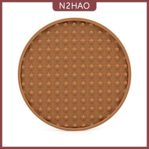 N2HAO Miếng lót cốc hình tròn miếng lót cốc đồ uống cà phê bằng silicon phụ kiện nhà bếp