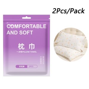 ROUGH SUCCESSFUL77RO7 2Pcs/Pack Double Layer Disposable Pillowcase Premium Thickened Soft Breathable Pillow Cover Effortless Hygiene Bedding Covers Hotel Travel