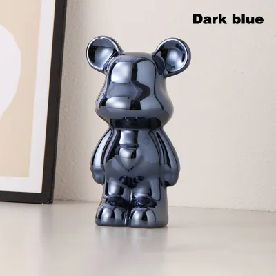 18CM/28CM Ceramic Bear Sculpture Home Decor Figure for your interior Bearbrick statue decoration