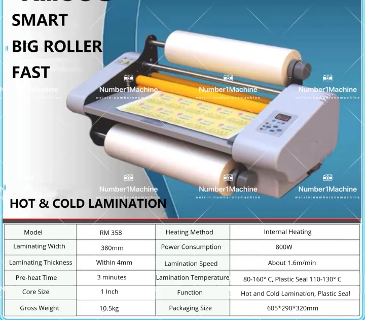 Desktop Laminating Machine, Double Sided Lamination Hot & Cold ...