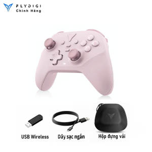 [Chính Hãng] [BH12T] Flydigi Dune Fox Màu Hồng | Tay cầm chơi game Wireless hỗ trợ đa nền tảng PC / Switch / Mobile