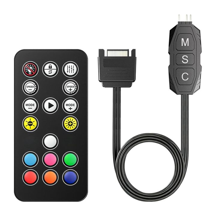 [Pure heart]ARGB Controller Kit with 17 Key Remote Control, Mini RGB PC ...