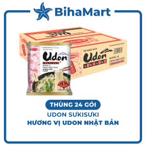 [THÙNG 24 GÓI] - ACECOOK - Mì Udon Sưkisưki hương vị Udon Nhật Bản (75g/gói) - Udon Sưki Sưki công nghệ Nhật Bản hương vị Udon Nhật Bản - Udon Sukisuki Nhật Bản - Mì ăn liền Udon Sưki Sưki mì Nhật Bản sản xuất tại Việt Nam
