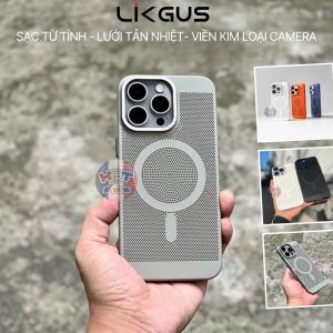 Ốp lưng tản nhiệt từ tính cho iPhone 12 / 13 / 14 Pro / 14 / 15 / 16 Pro Max hỗ trợ sạc Maqsafe & tản nhiệt hiệu Likgus Cooling Case - chống sốc cực tốt chất liệu cao cấp siêu tản nhiệt - Phân phối bởi Hotphukien