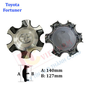 Logo chụp mâm ốp lazang bánh xe ô tô Toyota Fortuner TY-504