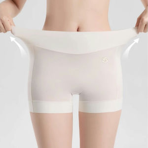 Womens Safety Shorts Seamless Ice Silk Thin Short Pants Under Skirt Breathable Underwear Cool Anti Rubbing Panties Шорти Жіночі