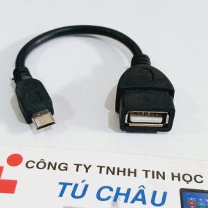 Cáp OTG Micro USB / Đoạn dây 12Cm (Loại thường)