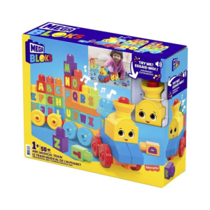 Mega Bloks Fisher Price Alphabet ABC Musical Train For Kids Baby Early Learning Kids Musical Alphabets