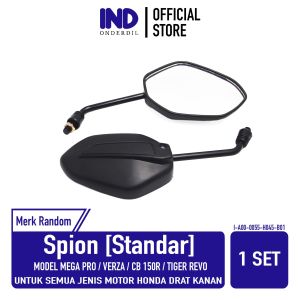 Spion-Kaca-Cermin Kiri-Kanan Standar-Standart-Standard Honda Mega Pro & Verza & CB150R & Tiger Revo-New & Beat & Supra X 125-Fit & Blade & Scoopy & Spacy & Grand