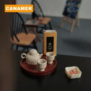【CANAMEK】 1 12 Dollhouse Simulation Teapot Teacup Kit Dollhouse Miniature Kitchen Decoration Toy Dolls House Micro Scene Photo Props