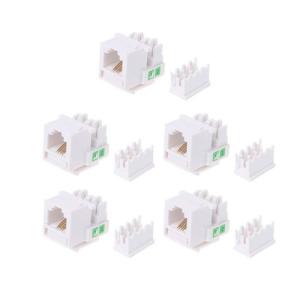 5pcs/Pack Telephone Module RJ11 Connector 4-wire Cable Adapter CAT3 Telecom Voice Jack 6P4C Information Socket