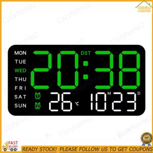 [CY] Digital Alarm Clock Bedside Alarm Clock Large Number Display Temperature/Date Display Multifunctional for Home Office