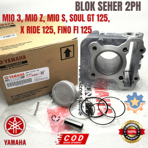 BLOK SEHER SET 2PH YAMAHA MIO M3 S Z FINO FI 125 X RIDE 125 SOUL GT 125 KUALITAS ORISINIL YGP PISTON
