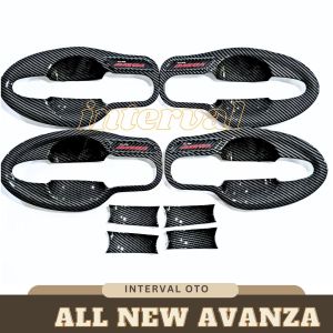 Outer Mangkok Pintu Mobil All New Avanza 2012-2021 Carbon Elegant