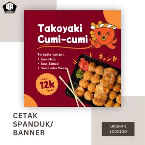Cetak Banner Cetak Spanduk TAKOYAKI BISA REQUEST