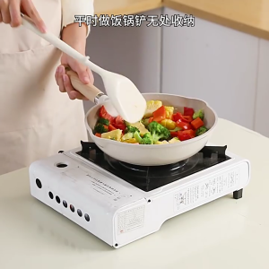 Kitchen Spatula Rack Flexible Silicone Spoon Rest For Kitchen Counter Cooking Tool Slip proof Base Easy To Clean