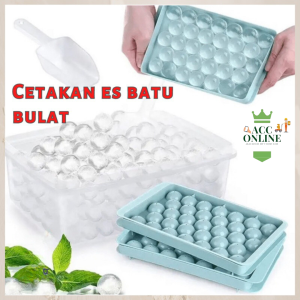 Cetakan Es Batu Bulat 33 Grid / Alat Pencetak Puding Jelly 33 Kotak / Ice Cube Tray Sekat Cetak Bentuk Bola Food Grade cetakan serbaguna bulat