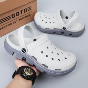 Korean Sandals for Men  Casual Cartoon Summer Soft EVA Lightweight Waterproof Soft Boy Slippers