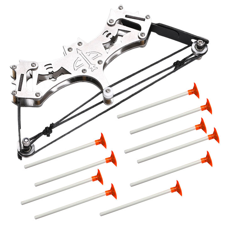 Mini Compound Bow Set - Archery Practice Kit With Arrows & Target For Beginners