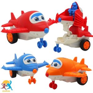 Đồ chơi máy bay chạy đà biến hình rô bốt đồ chơi máy bay biến hình người máy nhựa cao cấp cho Bé