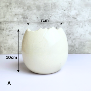 The Leaferie Maja Egg plant pots. Ceramic flowerpot . flowerpots . flower pot . planter . planters