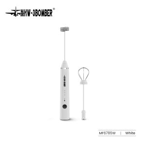 MHW-3BOMBER Powerful Milk Frother Foam Machine Stainless Steel Electric Milk Beater Egg Foam Portable Milk Mixer