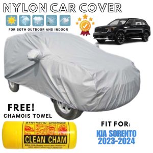 Kia Sorento 2023 - 2024 Nylon Car Cover Waterproof Lightweight Car Cover For Big SUV with Chamois Towel