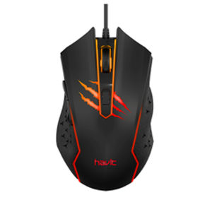 HAVIT Wired Gaming Mouse 6 Buttons Adjustable 1200–3600 DPI USB Plug & Play Ergonomic Mouse for PC Laptop MS1027