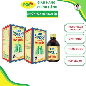 Combo 2 hộp PQA Hen suyễn hỗ trợ người bị khó thở thở khò khè hen suyễn viêm phổi tắc nghẽn mãn tính COPD.