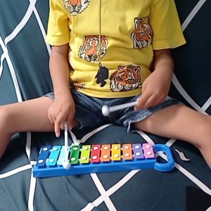 Mainan alat musik xylophone balita bayi edukasi sensorik motorik