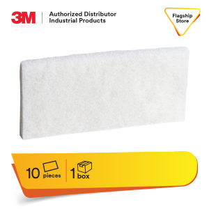 3M Doodlebug White Cleaning Pad 8440 4.6 in x 10 in 10/box