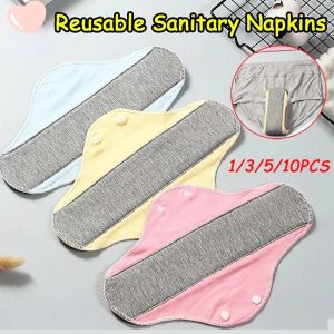 5PCS Reusable Washable Cotton Panty Liners Cloth Pads Menstrual Pads Sanitary Napkin Waterproof