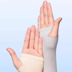 Nonmarking Ice Silk Sleeve UV Arm Sleeves (Summer Outdoor Riding Invisible Sunscreen Gloves)