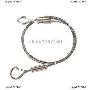 chaju1797160 Adjustable Automatic Wire Rope Spring Hook Clothesline Hanging Solution System Suspension Code Stainless Steel Cable
