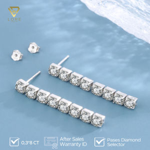 LORE Jewellery - Anting Moissanite Lapis Emas 18k - Echidna Moissanite Earrings