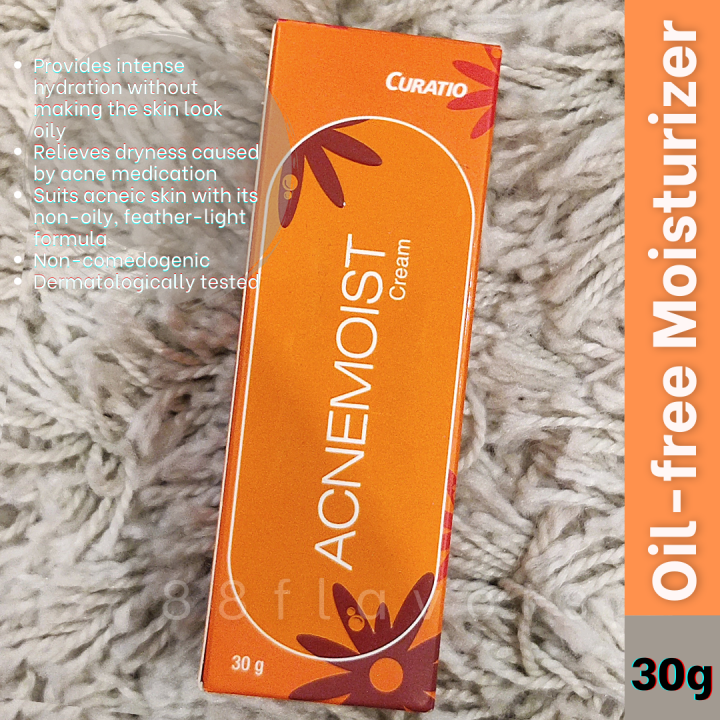 Curatio Acnemoist Oilfree Moisturizer Cream Acneprone 30g Lazada PH