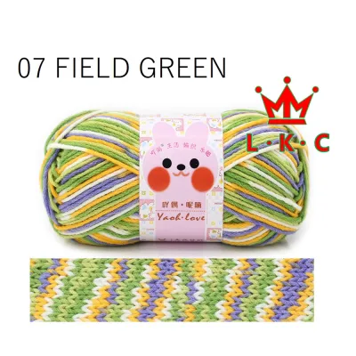 AMC03 🇲🇾Stok Sedia Ada🇲🇾 现货 Benang Kait Warna Campur 6 Lapis 100g 6 strand Colourful Cotton Yarn 6股花色牛奶棉 milk cotton sweater