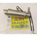 SILENCER KNALPOT RACING RCB POLOS BULAT SILINCER TABUNG GEMBUNG SAJA TERLARIS. 