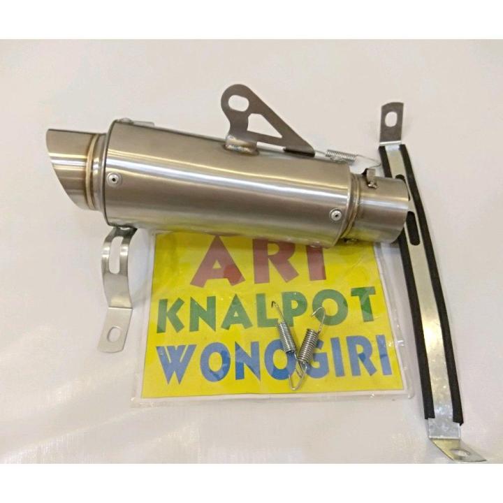 SILENCER KNALPOT RACING RCB POLOS BULAT SILINCER TABUNG GEMBUNG SAJA TERLARIS