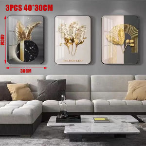3Pcs/Set Home Decorative Wall Painting DIY Living Room Bedroom Corridor Background Wall Decor Frame Mural Modern Abstract Nordic Prints Art Display House Wall Style Decor Clock Poster Scene Print Art
